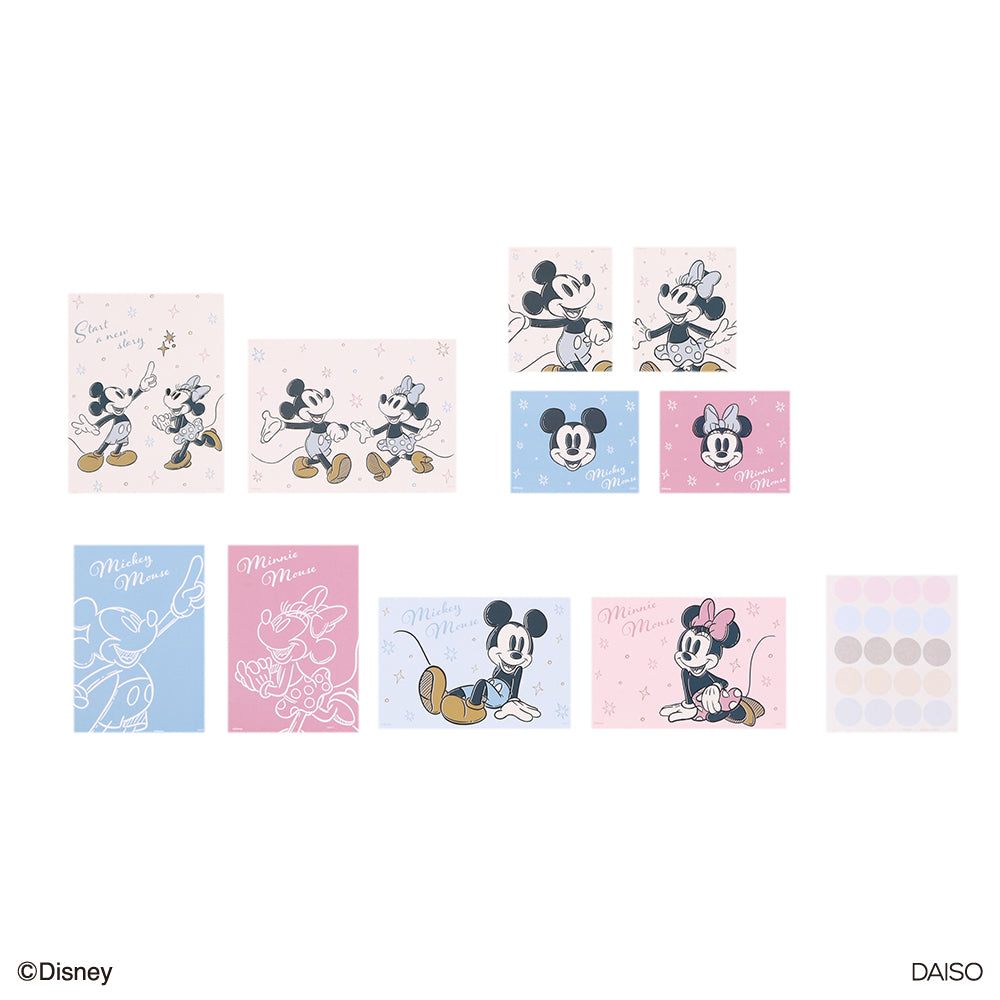 インテリアカード（ミッキー＆ミニー）ＤＣ６ ダイソー(DAISO)