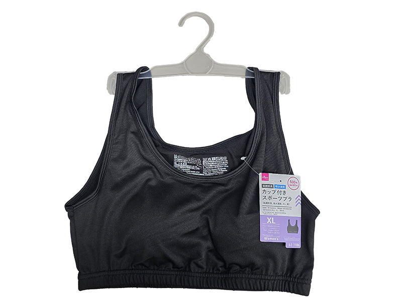 スポーツブラ（抗菌防臭、吸水速乾、ＸＬ、黒） ダイソー(DAISO)