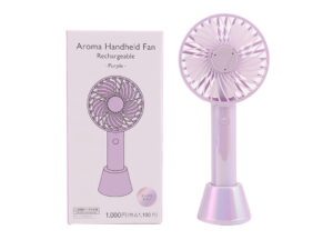 アロマハンディファン（充電式、スタンド付、ＰＵ） ダイソー(DAISO)