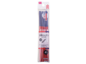 赤青鉛筆・丸つけ用（４本、六角軸、赤青（７：３）） ダイソー(DAISO)