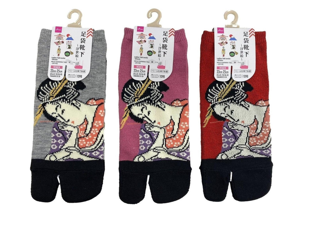 レディース足袋ソックス（浮世絵） ダイソー(DAISO)