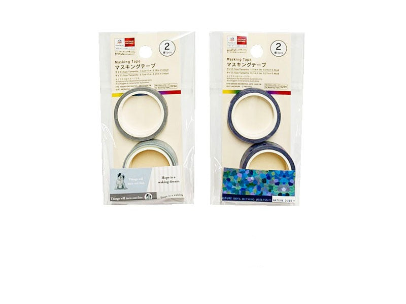マスキングテープ（パラリンアート、ｗｈａｔ？、葉桜、２個） ダイソー(DAISO)