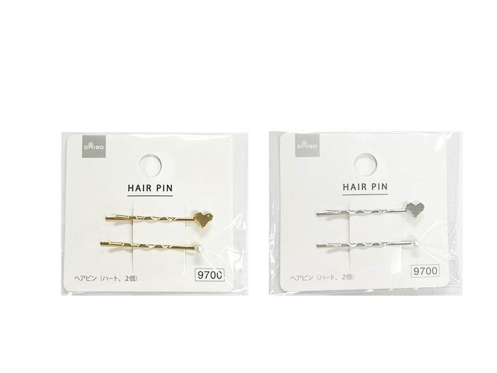 ヘアピン（ハート、２個） ダイソー(DAISO)