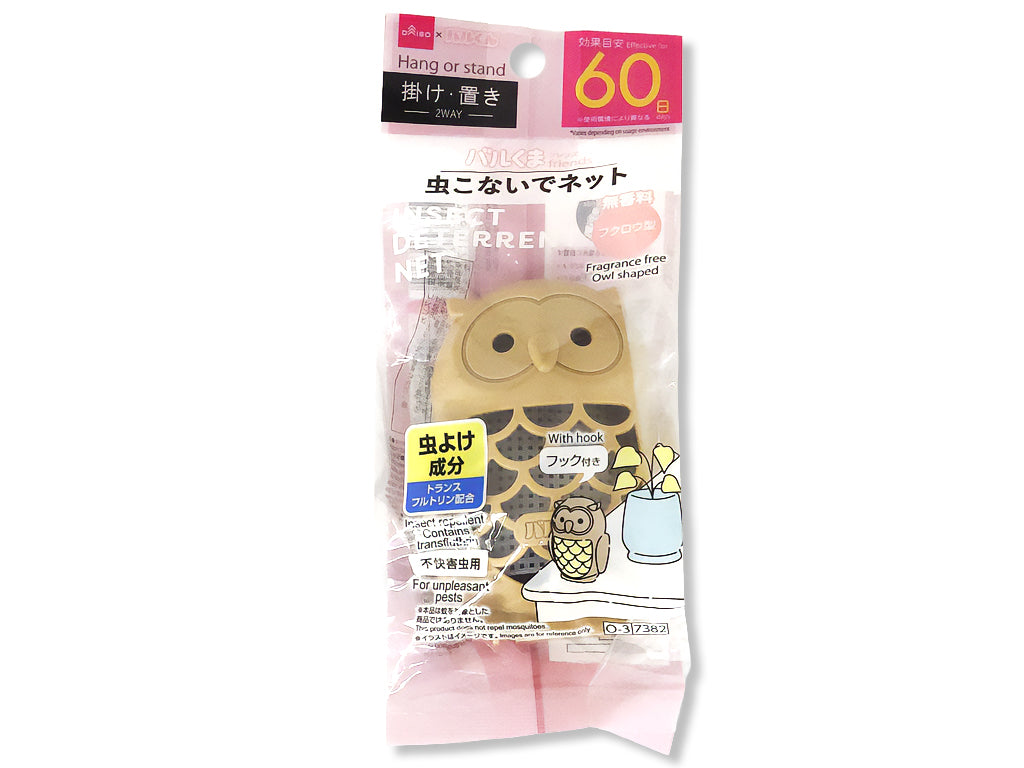 Ｄバルくん虫こないでネット（掛け置きタイプ、フクロウ型） ダイソー(DAISO)