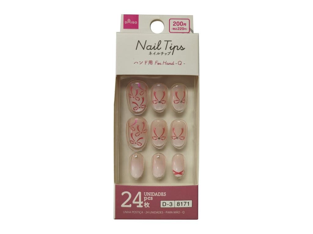ネイルチップ（２４枚、ハンド用、Ｑ） ダイソー(DAISO)