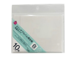 ２リングアルバム用台紙（粘着タイプ、白、１０枚） ダイソー(DAISO)