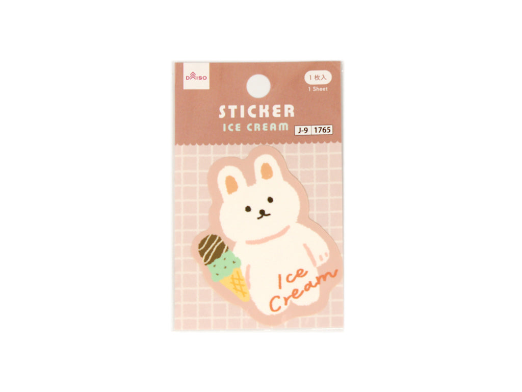 ステッカー（Ｓｗｅｅｔ Ａｎｉｍａｌｓ、ウサギ） ダイソー(DAISO)