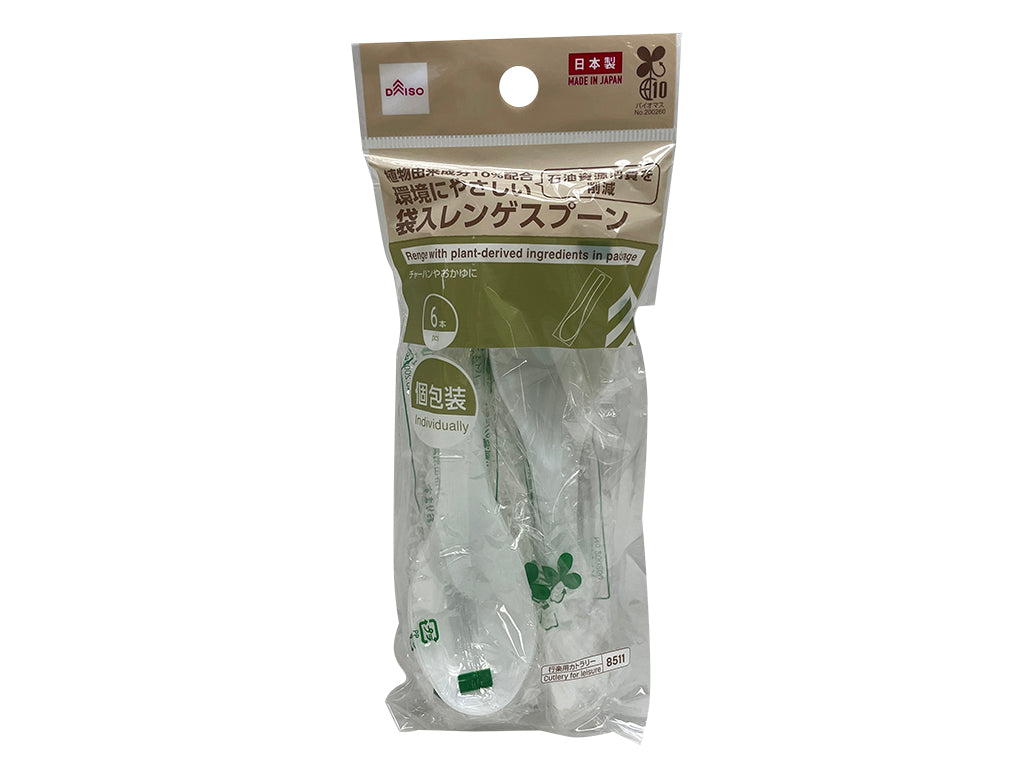 植物由来成分配合袋入レンゲスプーン（６本） ダイソー(DAISO)