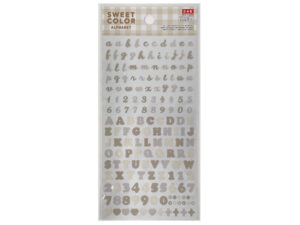 スイートカラーアルファベットシール（オフホワイト） ダイソー(DAISO)