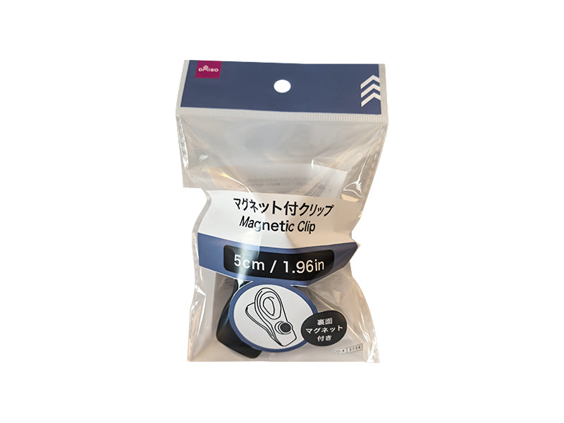 マグネット付クリップ（黒） ダイソー(DAISO)