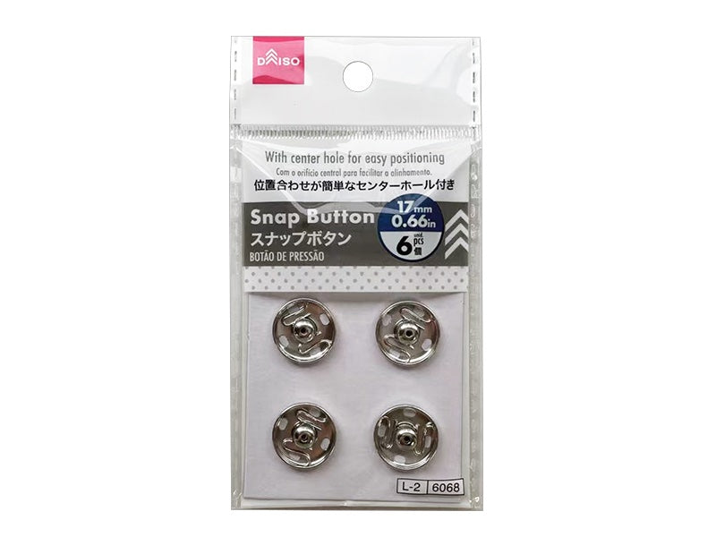 スナップボタン（６個） ダイソー(DAISO)