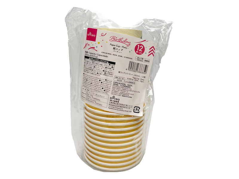 紙コップ（パーティー、１２個） ダイソー(DAISO)
