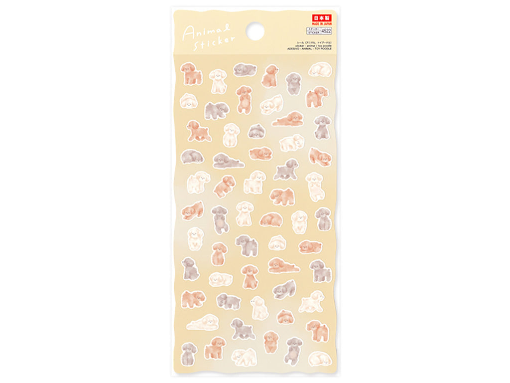 シール（アニマル、トイプードル） ダイソー(DAISO)