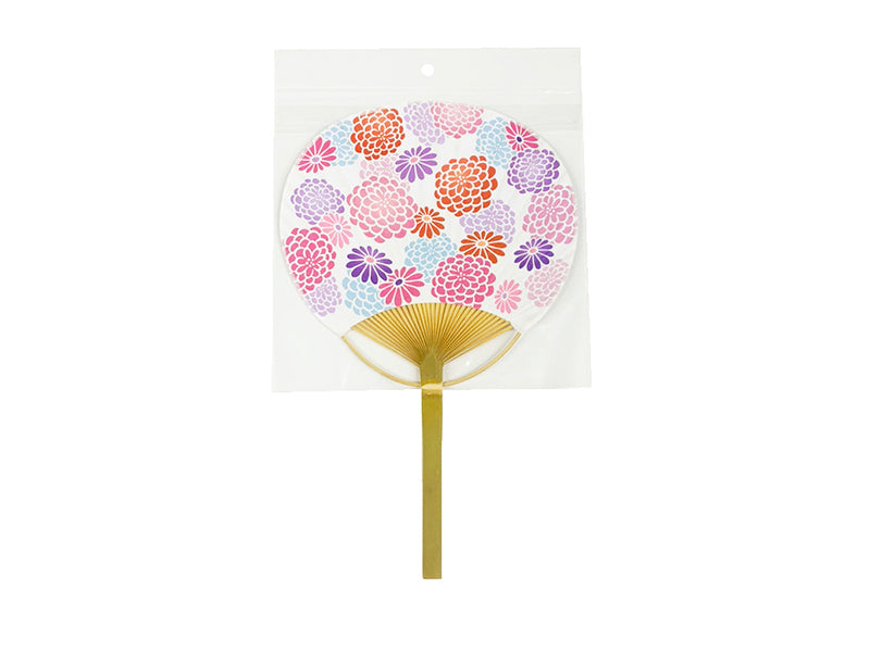 うちわ（花柄） ダイソー(DAISO)