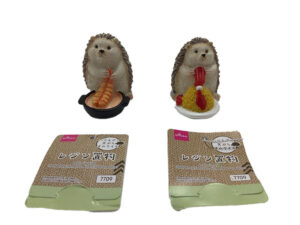 レジン置物（ハリネズミ、天ぷら、オムライス） ダイソー(DAISO)