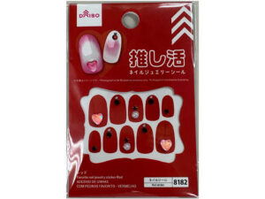 推し活ネイルジュエリーシール（レッド） ダイソー(DAISO)