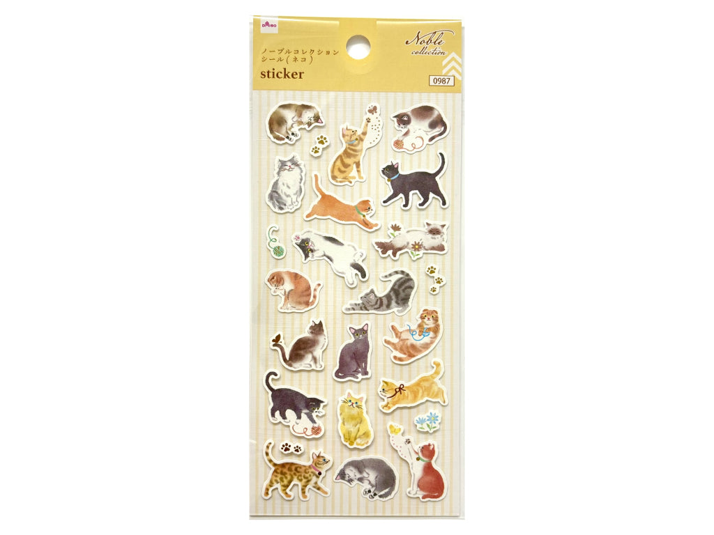 ノーブルコレクション・シール（ネコ） ダイソー(DAISO)