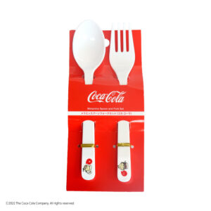 メラミンスプーンフォークセット（コカ・コーラ、ＬＥＣＣ、Ｂ） ダイソー(DAISO)