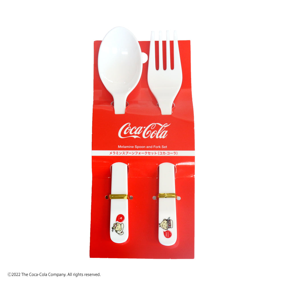 メラミンスプーンフォークセット（コカ・コーラ、ＬＥＣＣ、Ｂ） ダイソー(DAISO)