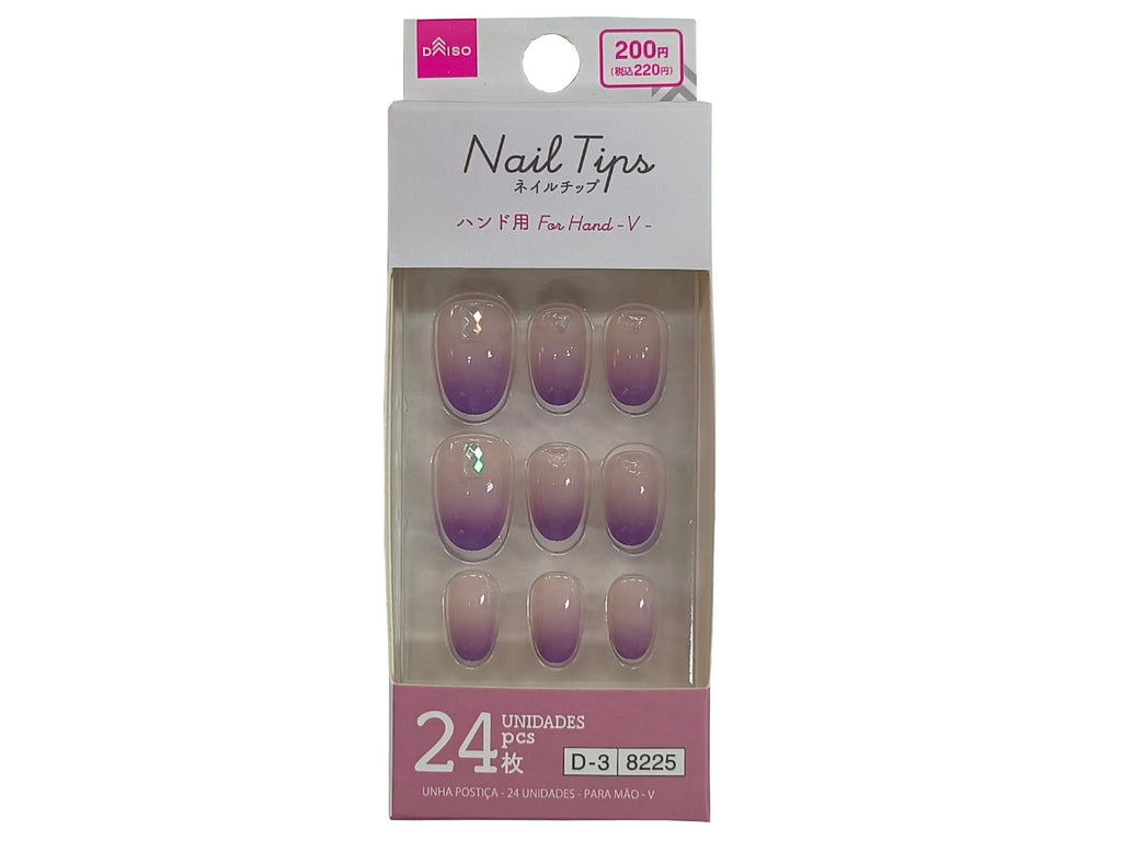 ネイルチップ（２４枚、ハンド用、Ｖ） ダイソー(DAISO)