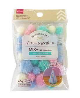 デコレーションボール（ミックスサイズ、オーロラパステル） ダイソー(DAISO)