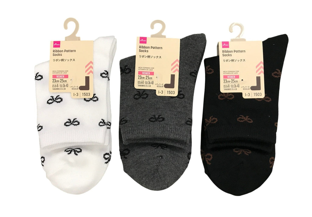 リボン柄ソックス ダイソー(DAISO)
