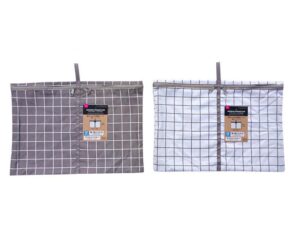 掛けられる収納ケース（紐付、チェック） ダイソー(DAISO)