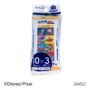 ノンアルコールポケットウェットティッシュ、１０枚、３個（ピクサー）ＭＣ、ＤＣ４ ダイソー(DAISO)