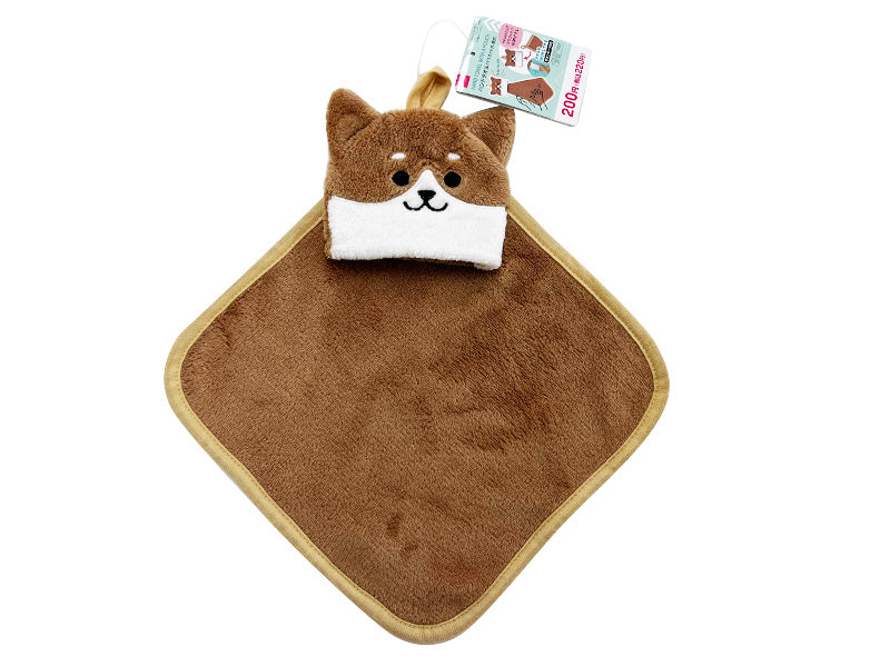 ハンドタオル（マスコット付、柴犬） ダイソー(DAISO)