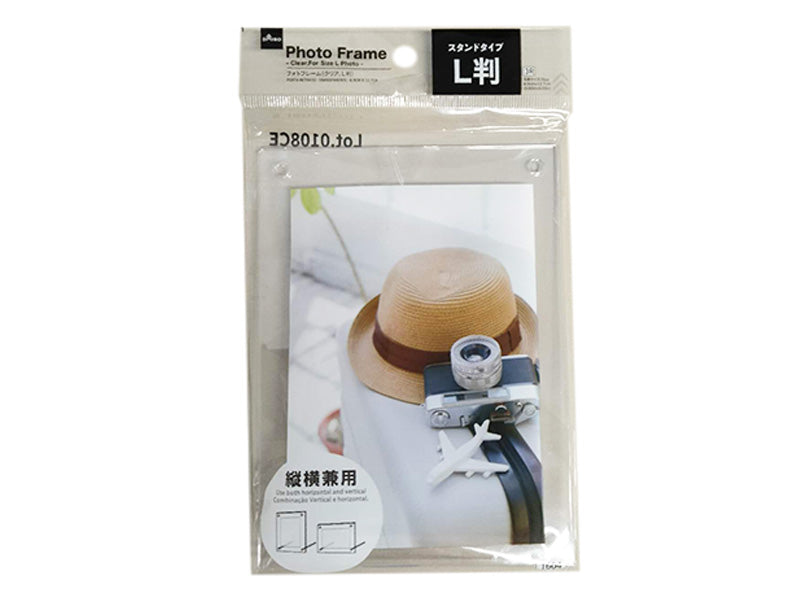 フォトフレーム（クリア、Ｌ判） ダイソー(DAISO)