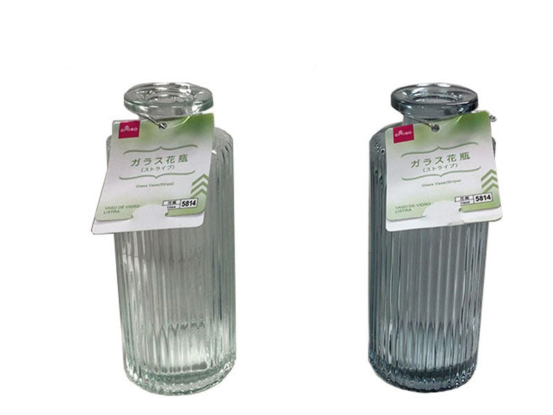ガラス花瓶（ストライプ） ダイソー(DAISO)