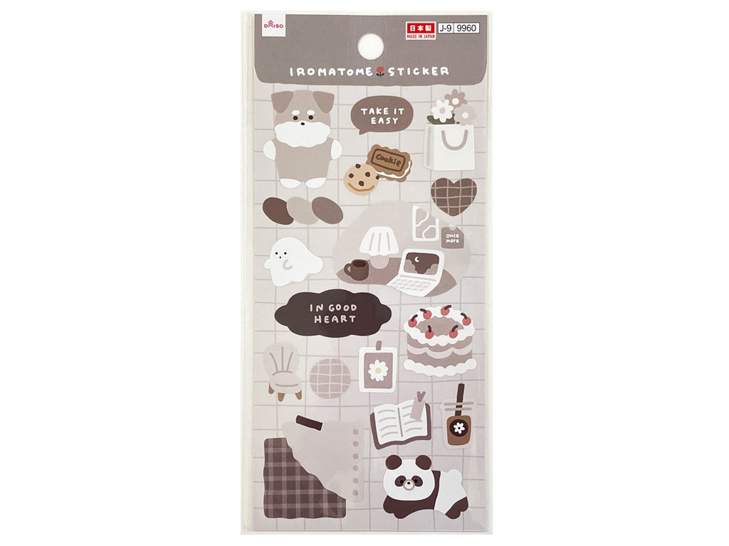 シール（いろまとめ、グレー２） ダイソー(DAISO)