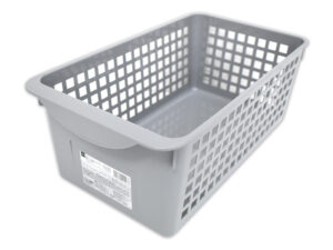 再生プラ配合ワイドバスケット（グレー） ダイソー(DAISO)