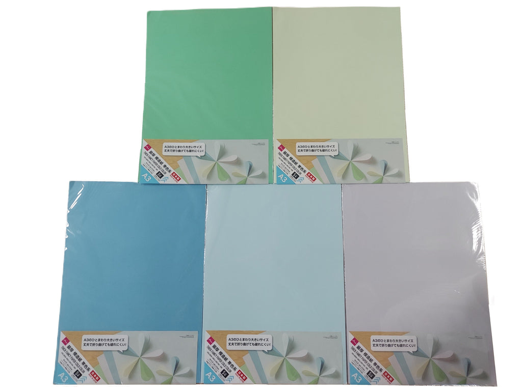 最厚模造紙寒色系４４０×３１２ミリ５枚入り ダイソー(DAISO)