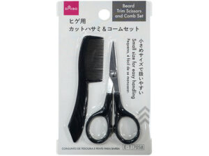 ヒゲ用カットハサミ＆コームセット ダイソー(DAISO)